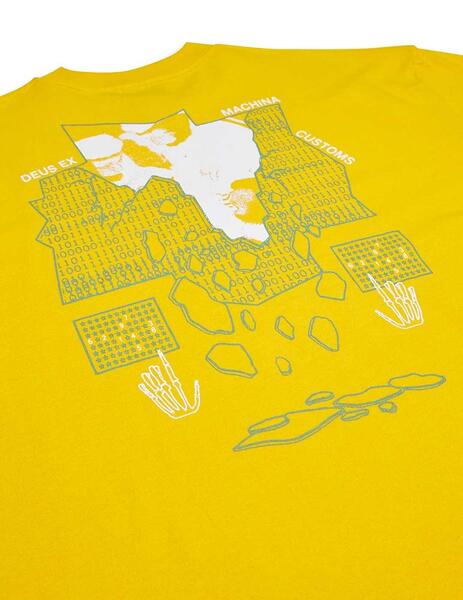 Camiseta Deus Ex Machina Primitive Learning Tee amarilla