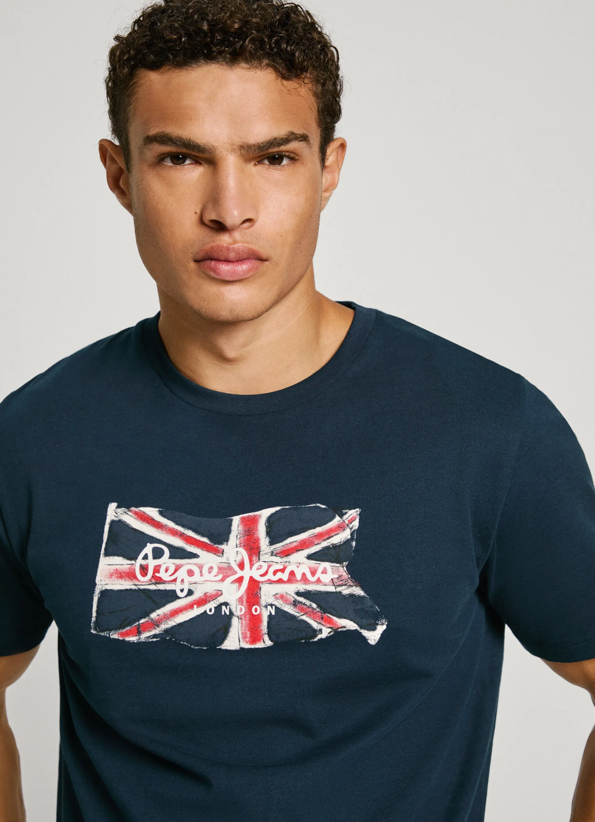 camiseta logo union jack fit regular
