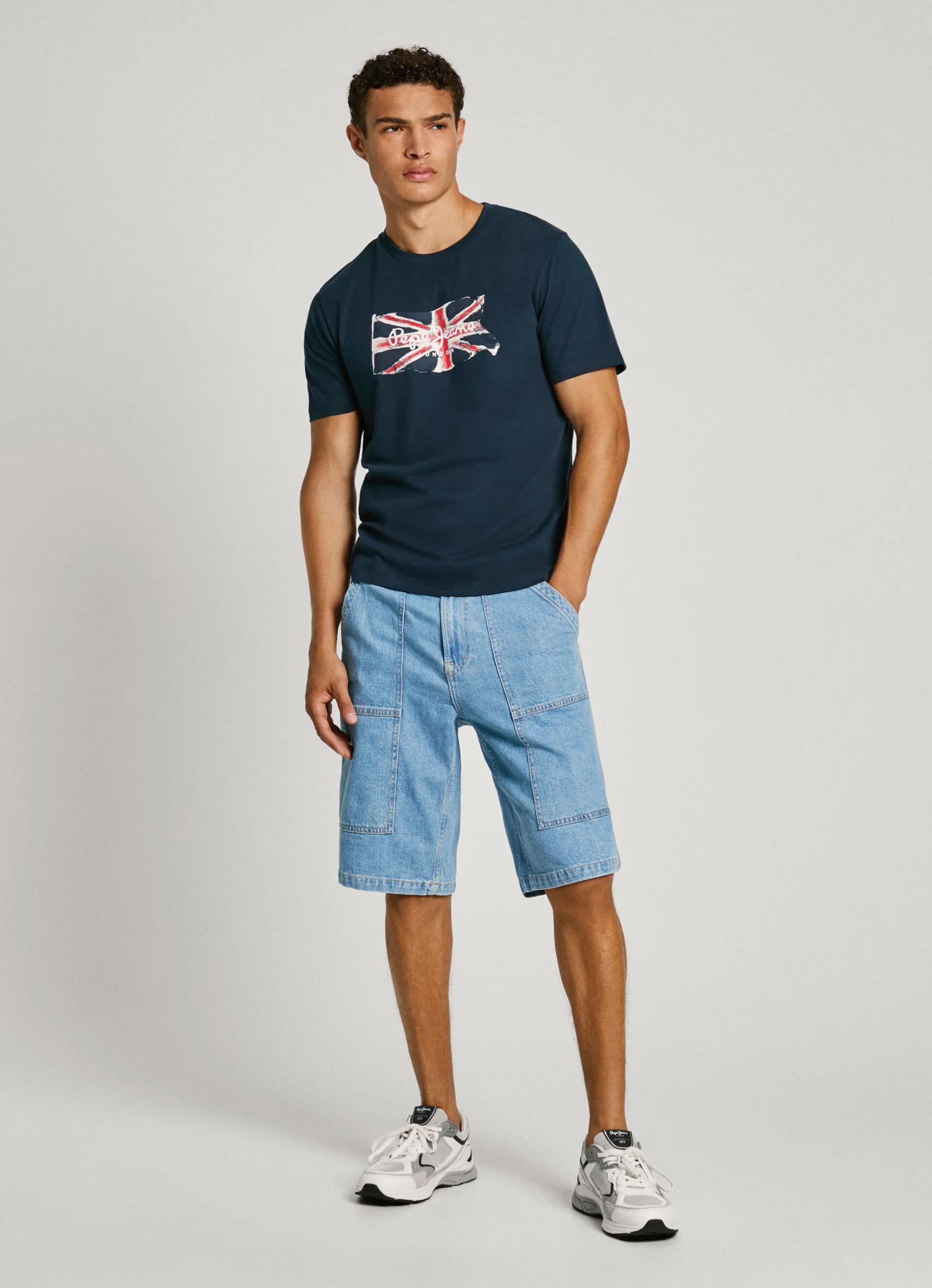 camiseta logo union jack fit regular