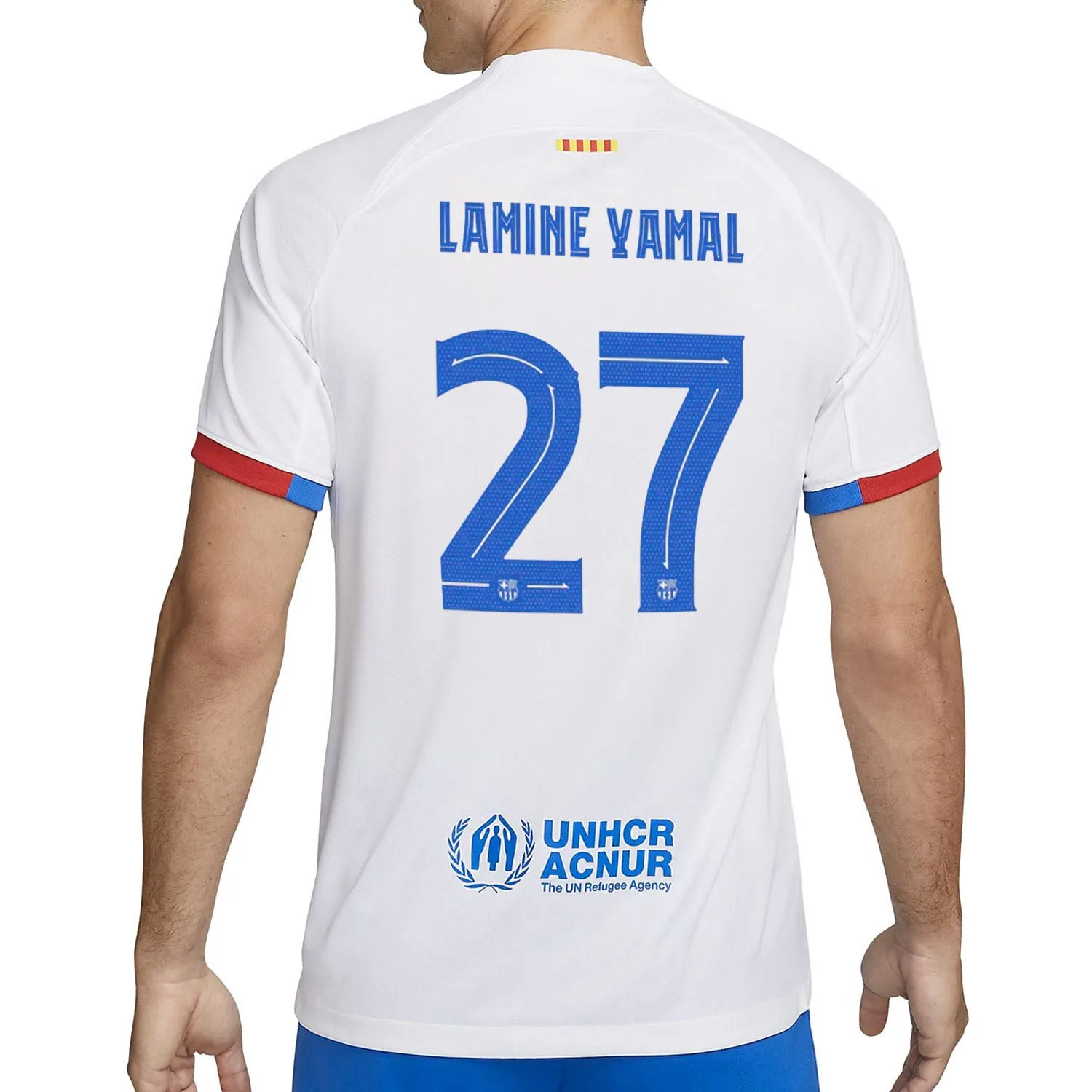 Camiseta Nike 2a Barcelona Lamine Yamal 23 24 DF P UCL