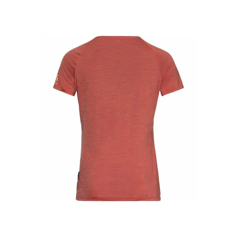 CAMISETA ODLO CONCORD (BURNT SIENNA  VINE GRAPHIC) MUJER