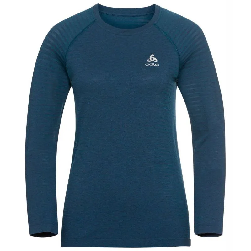 Camiseta Odlo Essential Seamless (blue wing teal melange) hombre