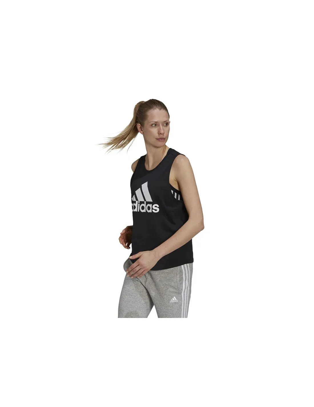 Camiseta sin mangas adidas Essentials Big Logo W Black