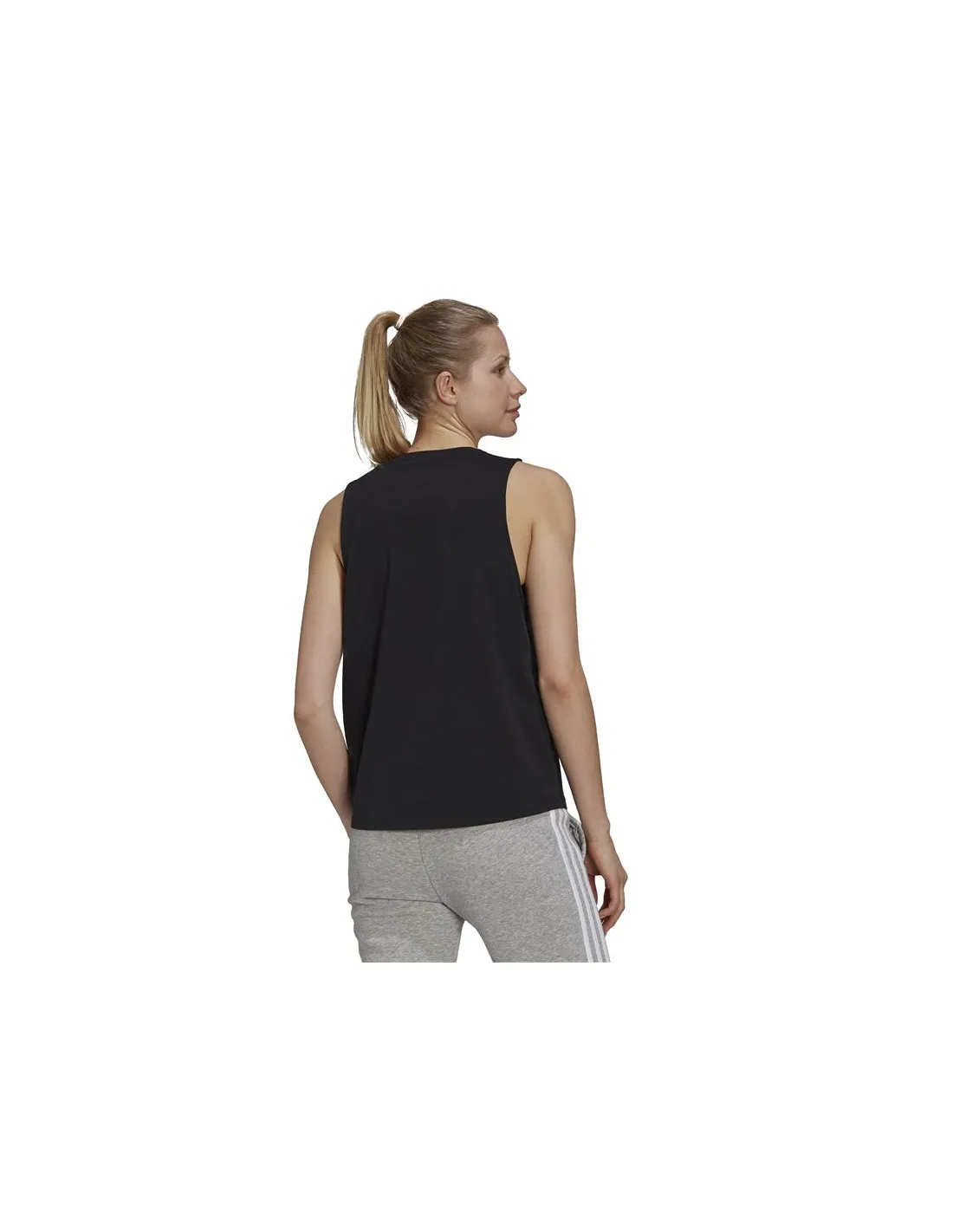 Camiseta sin mangas adidas Essentials Big Logo W Black