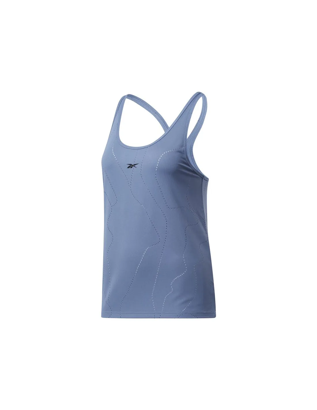 Camiseta sin mangas Reebok United By Fitness Perforated W Blue Slate