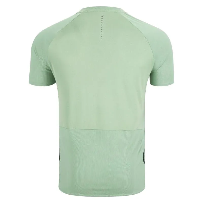 Camiseta trail running media cremallera Odlo Axalp (loden frost) Hombre