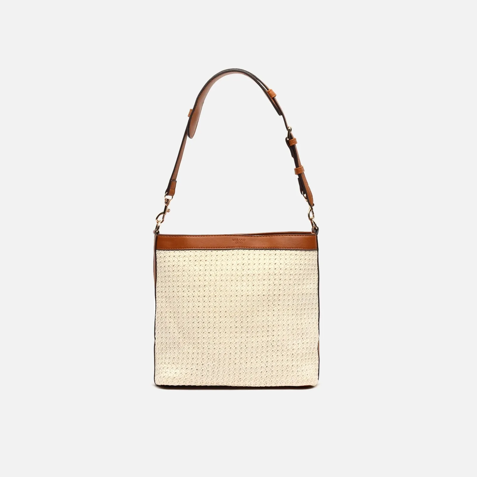 Chao bolso hobo efecto rafia con asa bandolera