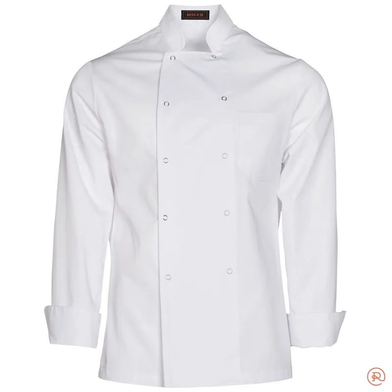 CHAQUETA COCINA BLANCA CON BOLSILLO PECHO ALZIRA ROGER  OUTLET