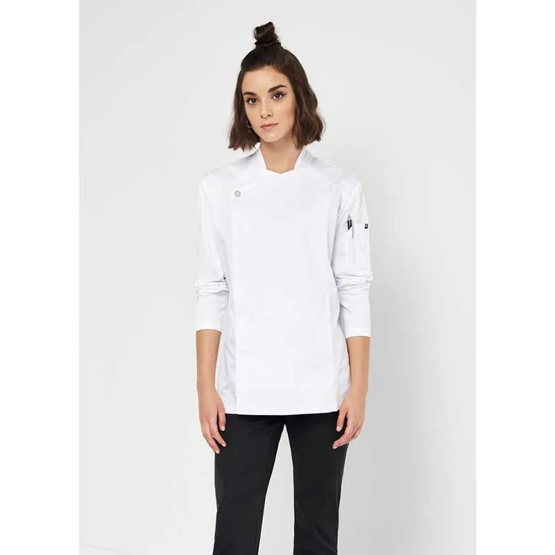 CHAQUETA COCINA SNAP MANGA LARGA UNISEX  MONZA