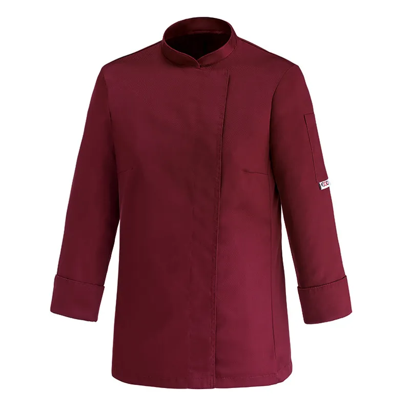 CHAQUETA COCINERA DE MICROFIBRA BURDEOS CHEAP  EGOCHEF