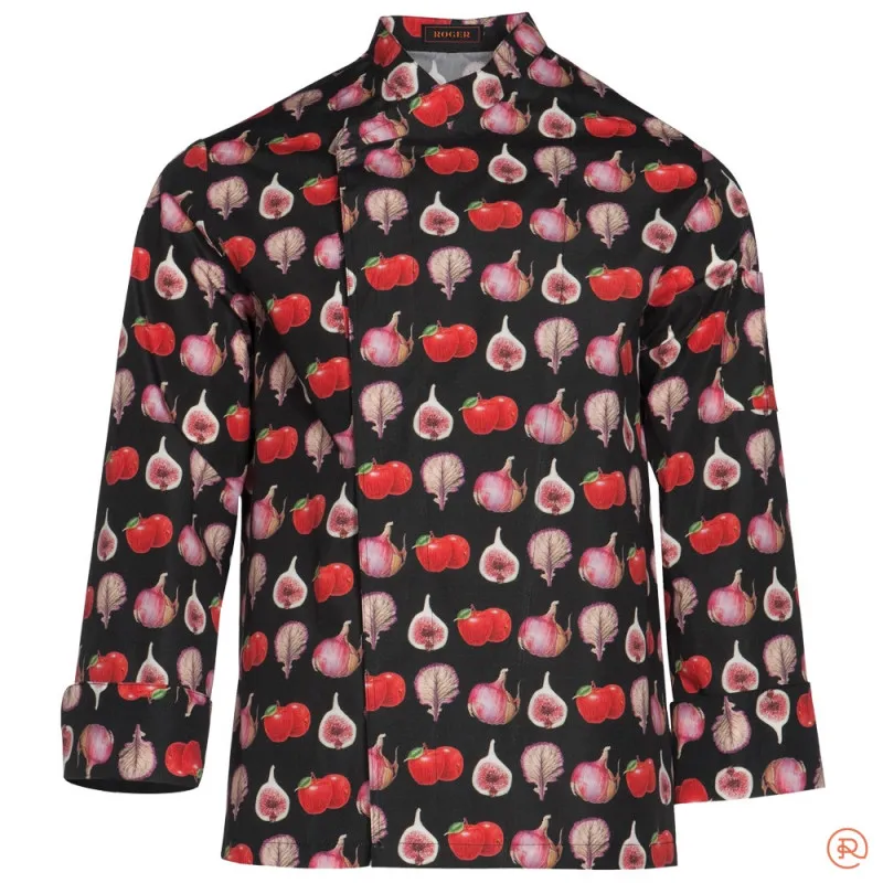 CHAQUETA DE CHEF ESTAMPADO FRUTAS ROGER  OFERTA