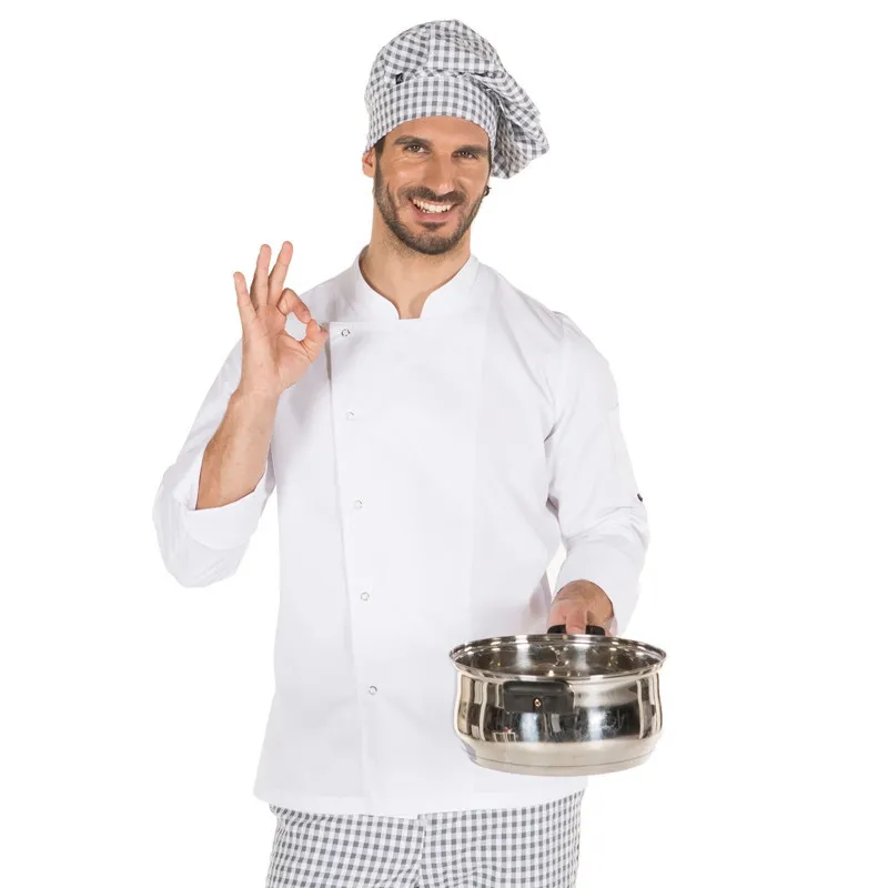 CHAQUETA DE COCINA ORTIZ BLANCA  GARY'S