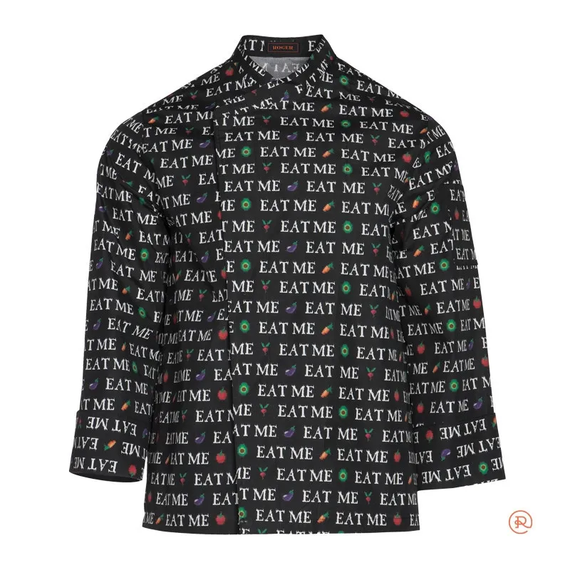 CHAQUETA DE COCINA UNISEX EAT ME ROGER  OFERTA