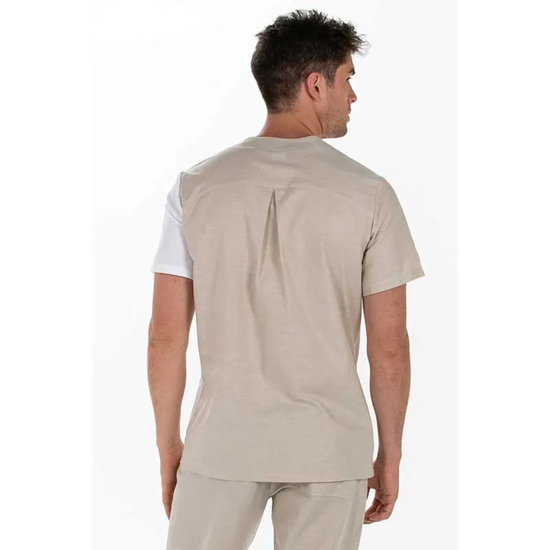 CHAQUETA DE HOMBRE ASIMéTRICA BEIGE  DYNEKE