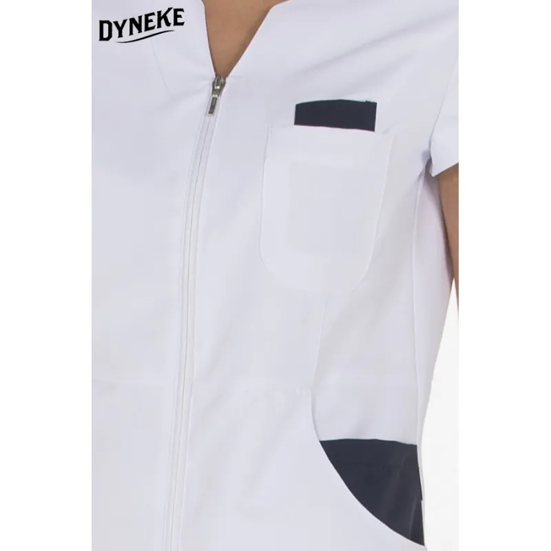 CHAQUETA DE MICROFIBRA MANGA CORTA CONTRASTE AZUL  DYNEKE