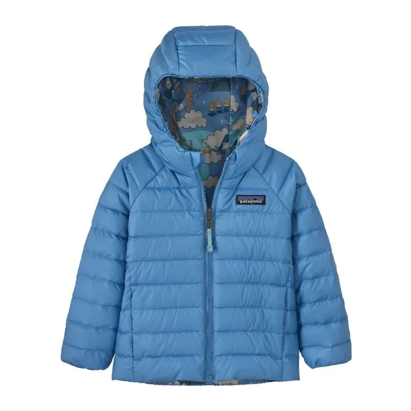 Chaqueta de plumón reversible para niños Patagonia Sudadera de plumón reversible para bebé con capucha (Canto andino: pájar
