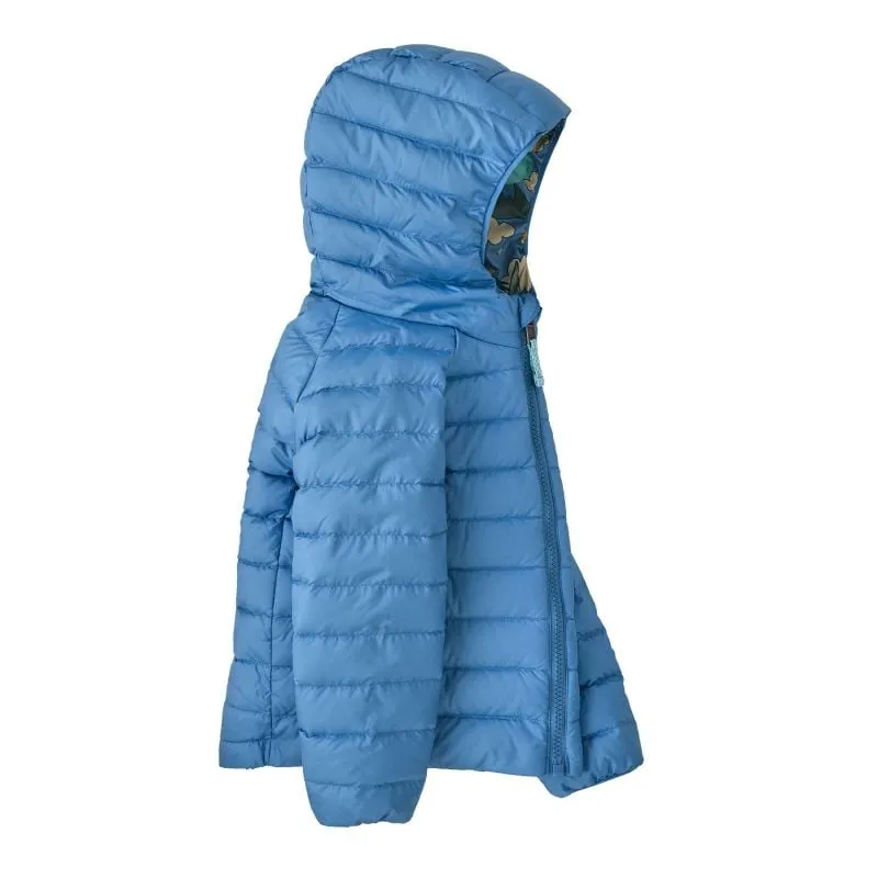 Chaqueta de plumón reversible para niños Patagonia Sudadera de plumón reversible para bebé con capucha (Canto andino: pájar