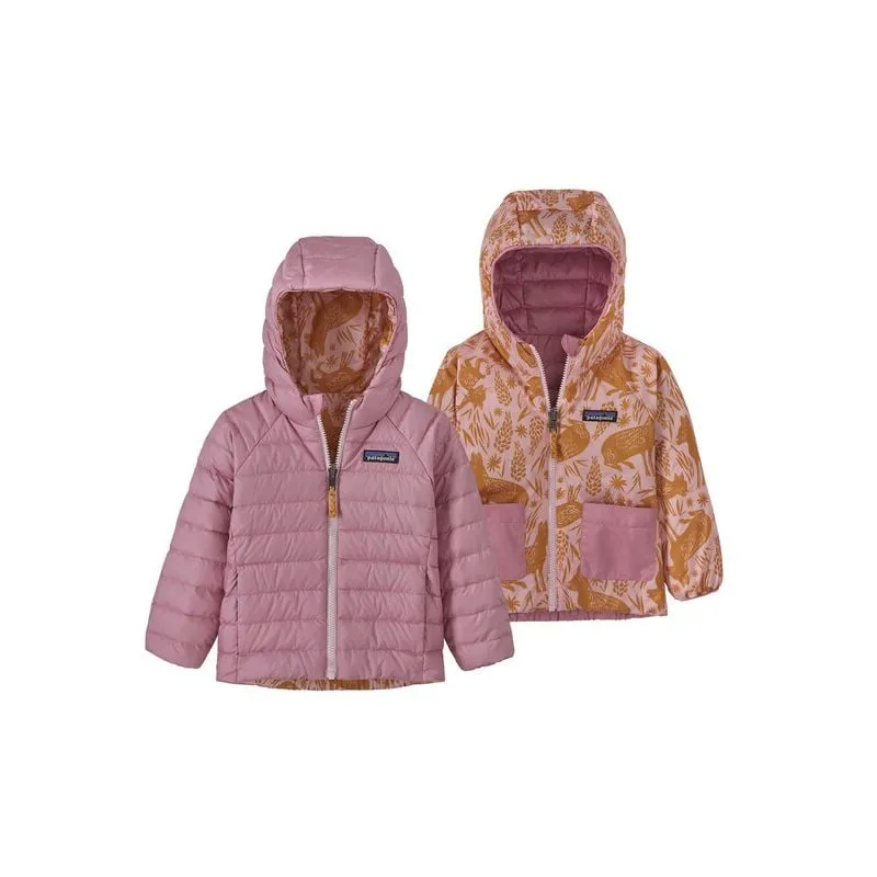 Chaqueta de plumón reversible para niños Patagonia Sudadera de plumón reversible para bebé con capucha (Mara Mara: Peaceful 
