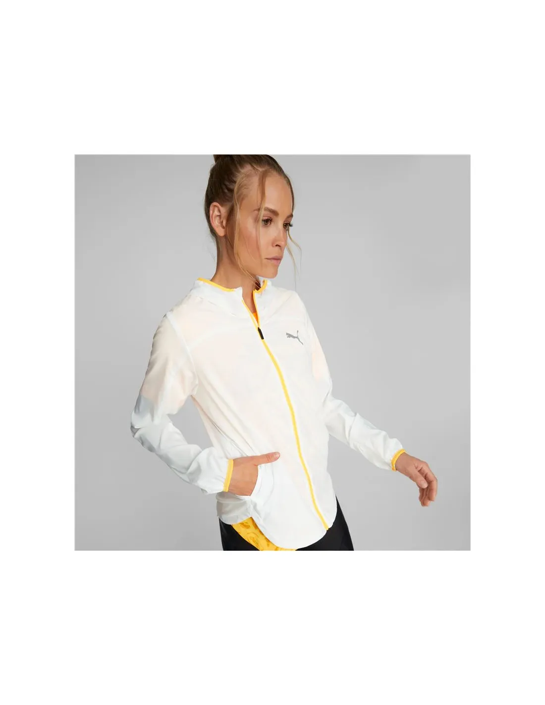 Chaqueta de running Puma Mujer White