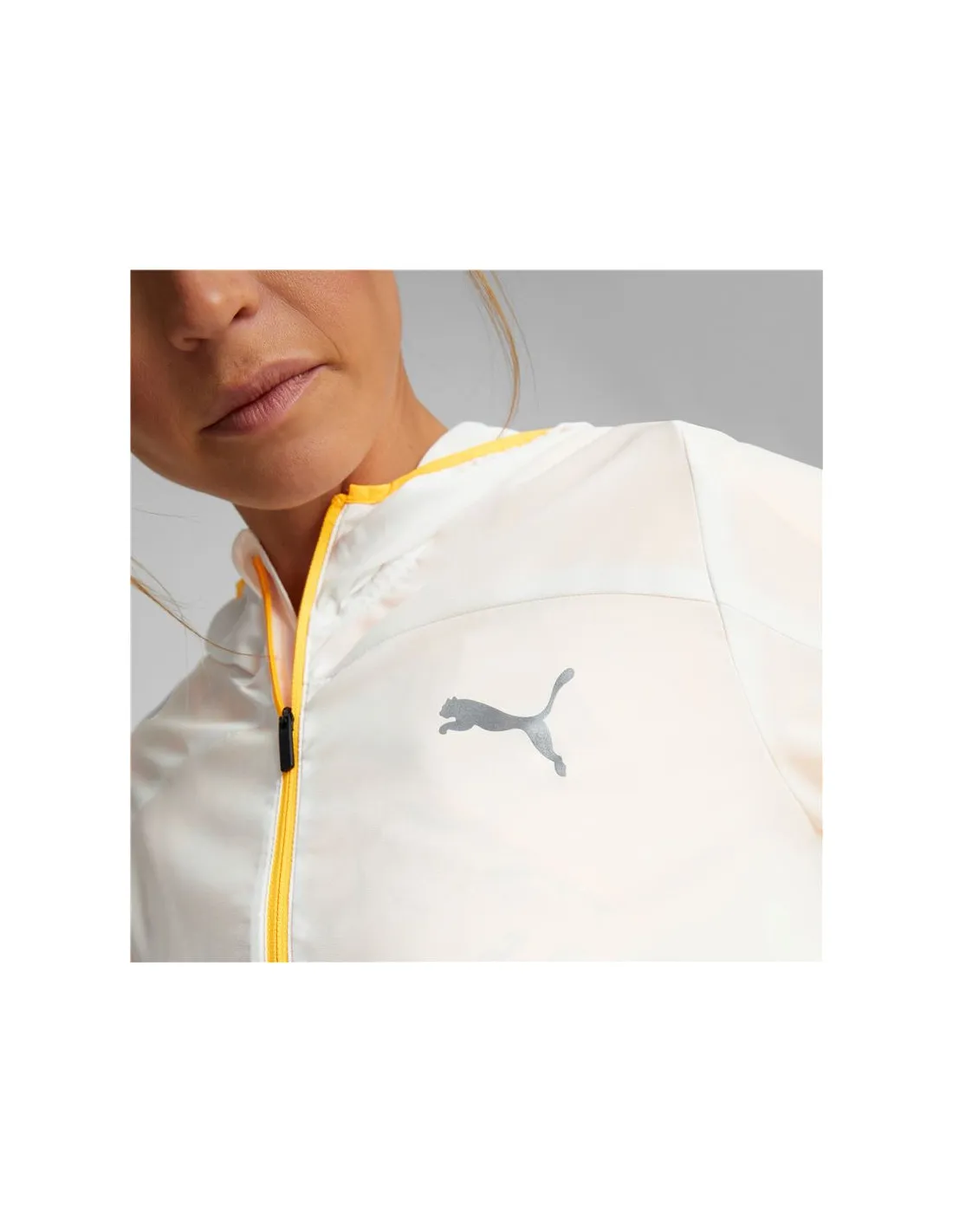 Chaqueta de running Puma Mujer White
