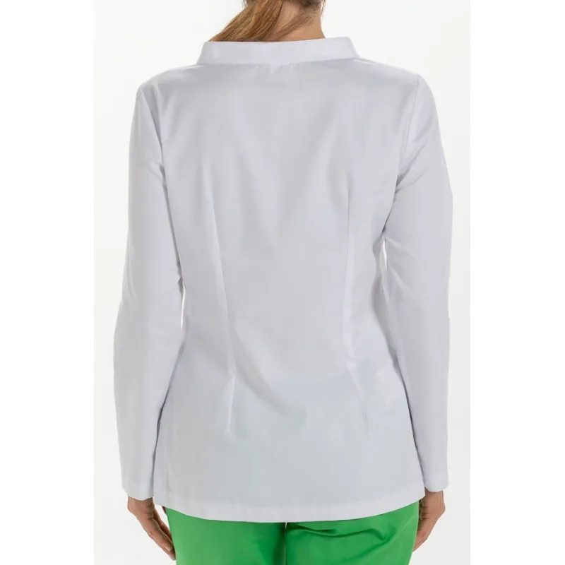 CHAQUETA ENTALLADA DE MANGA LARGA CONTRASTE JASPEADO VERDE DYNEKE