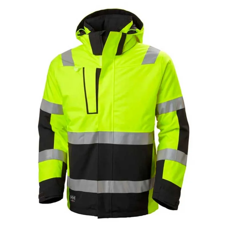 CHAQUETA INVERNAL AMARILLA Y NEGRA DE A.V. ALNA 2.0  HELLY HANSEN