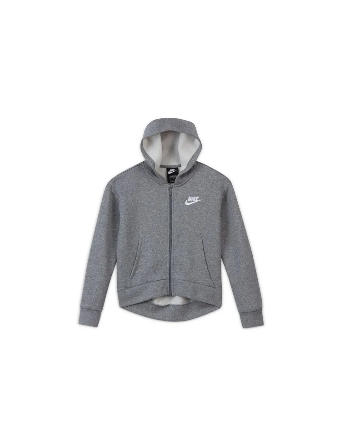 Chaqueta Nike Sportswear Club Fleece Niña Gris
