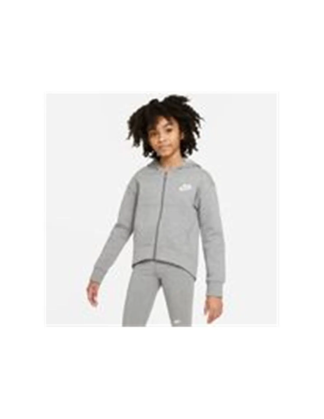 Chaqueta Nike Sportswear Club Fleece Niña Gris