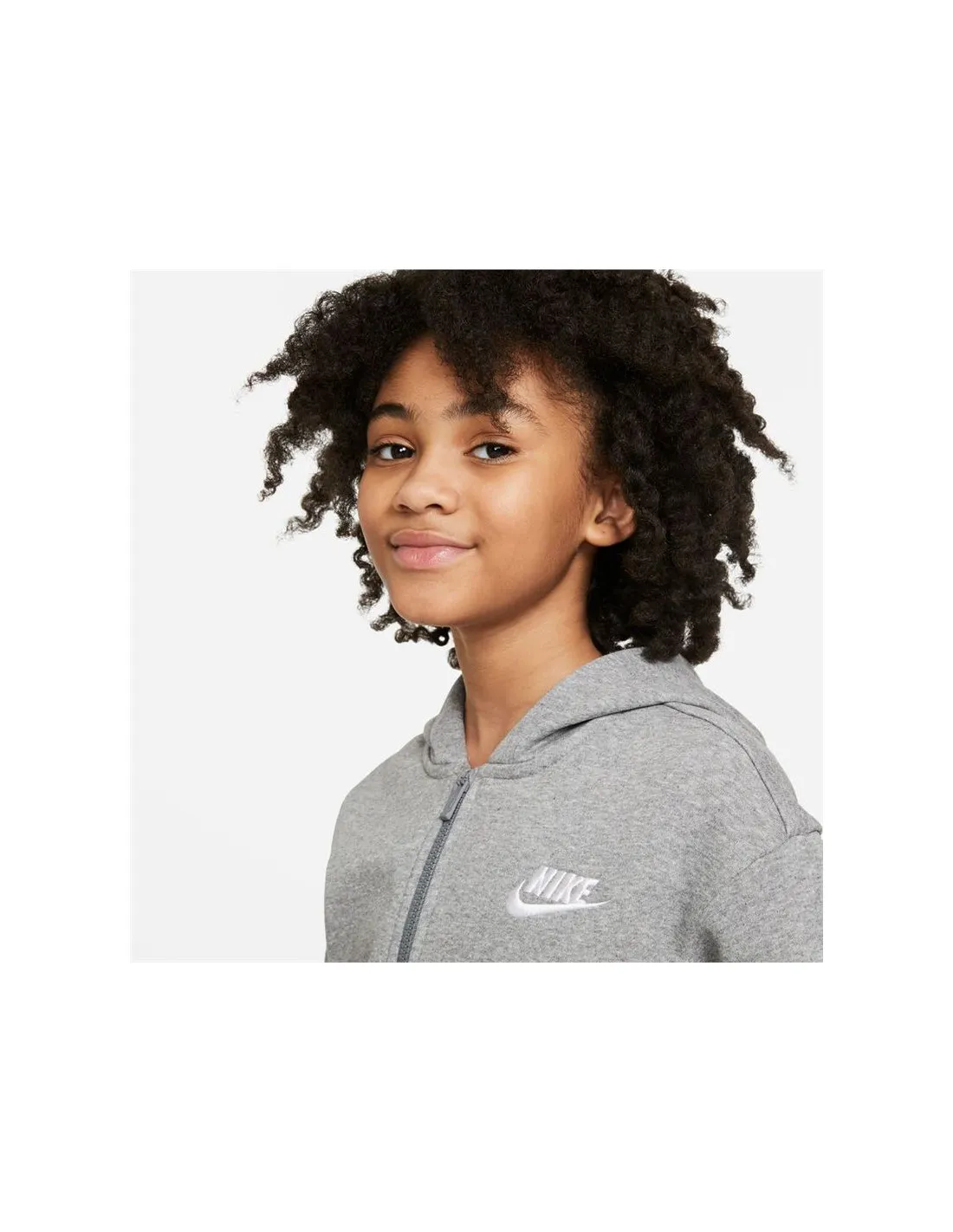 Chaqueta Nike Sportswear Club Fleece Niña Gris