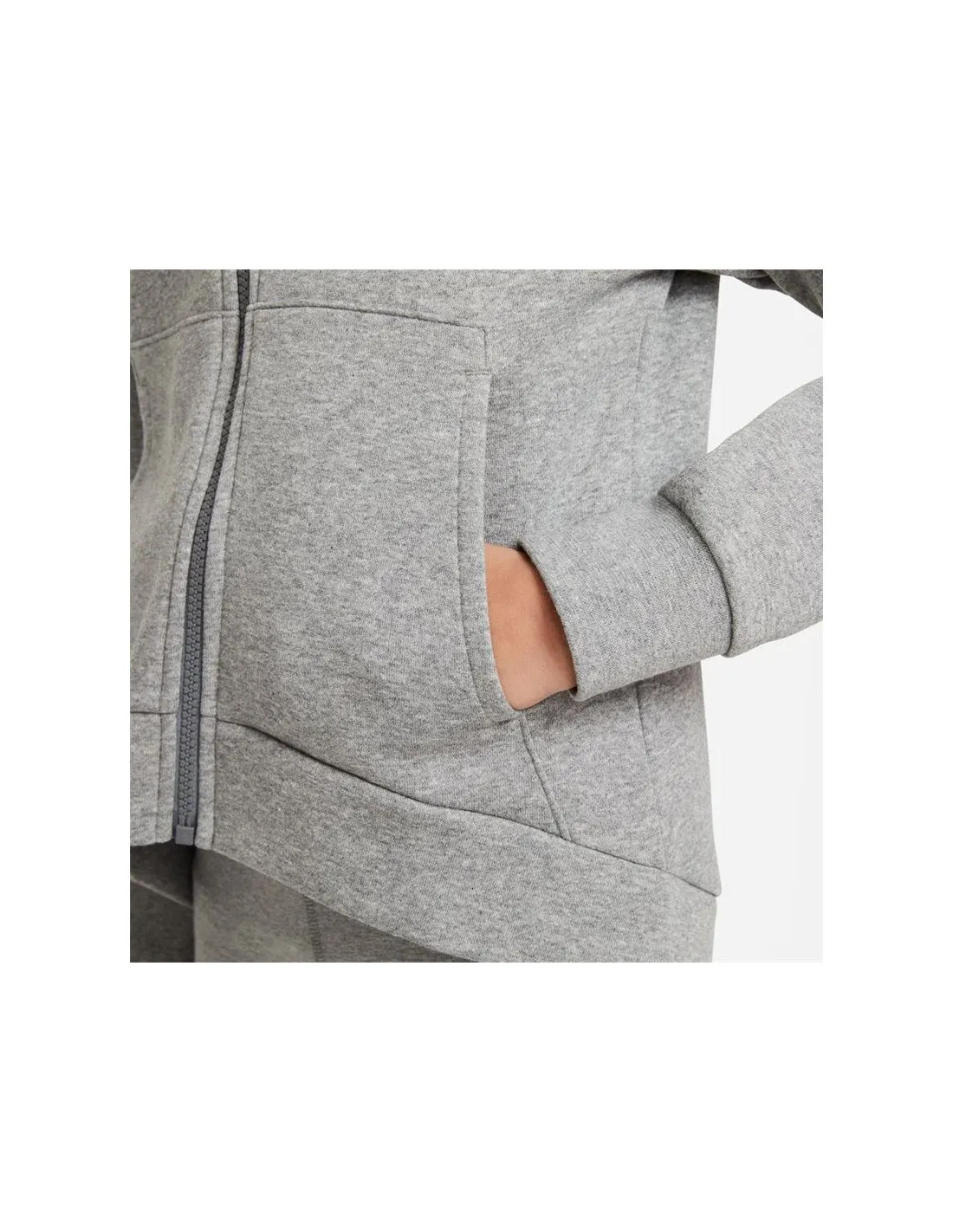 Chaqueta Nike Sportswear Club Fleece Niña Gris
