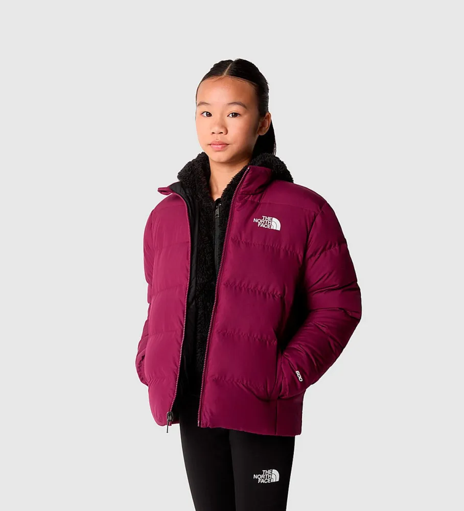 Chaqueta reversible de plumón North rosa