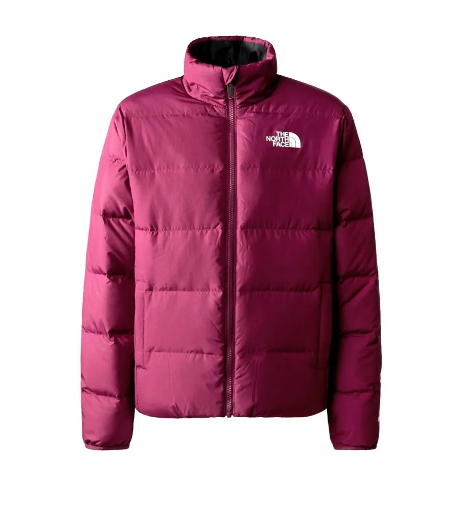 Chaqueta reversible de plumón North rosa