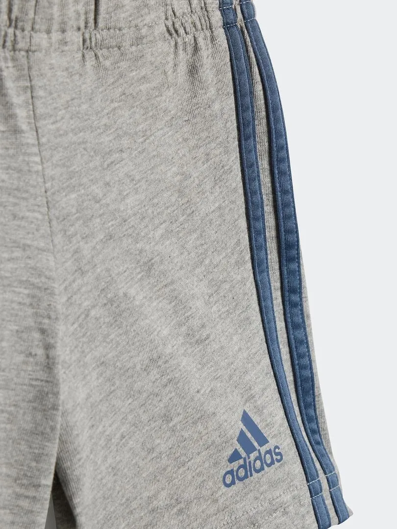 CONJUNTO DE CAMISETA + SHORT 'ADIDAS'  2 PIEZAS  GRIS
