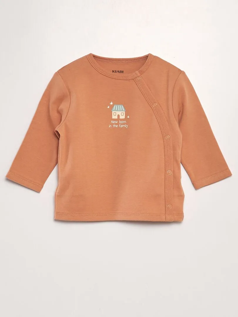CONJUNTO DE PIJAMA DE PUNTO  BEIGE