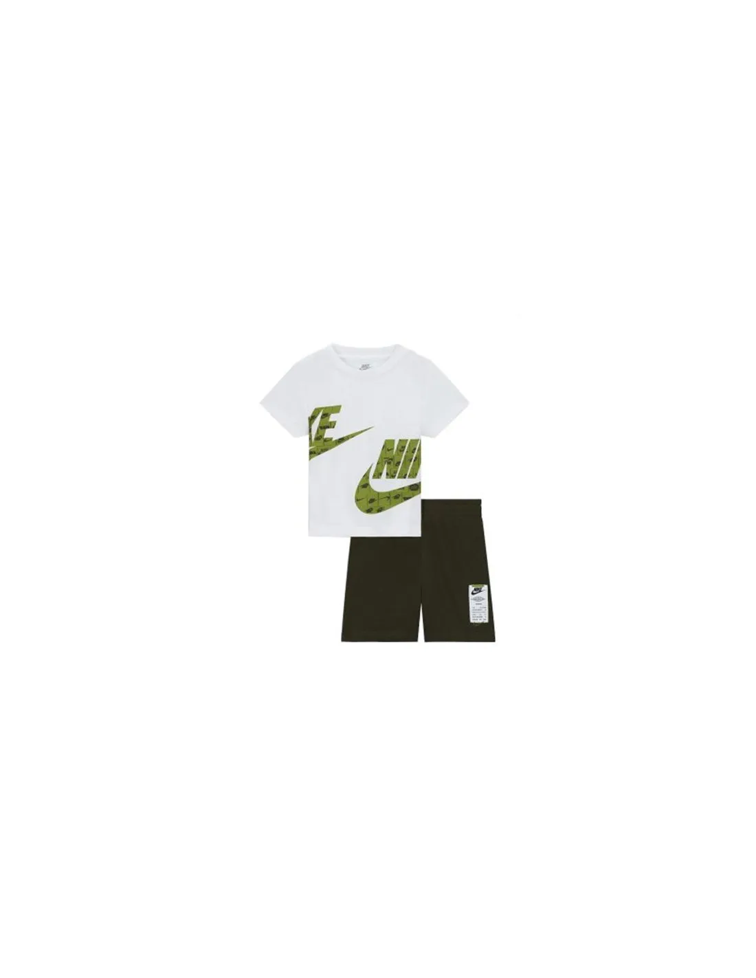 Conjunto Nike Nsw Club Splty Ft Short Set Niño Khaki
