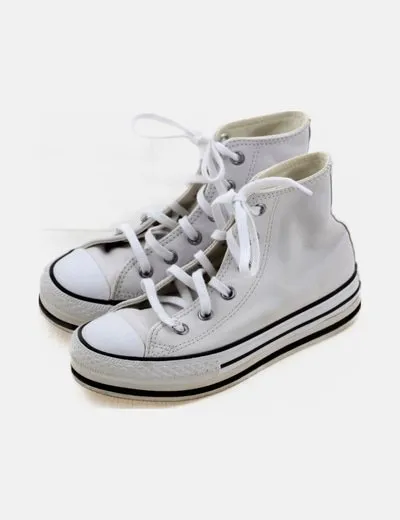 Converse Zapatilla abotinada blanca