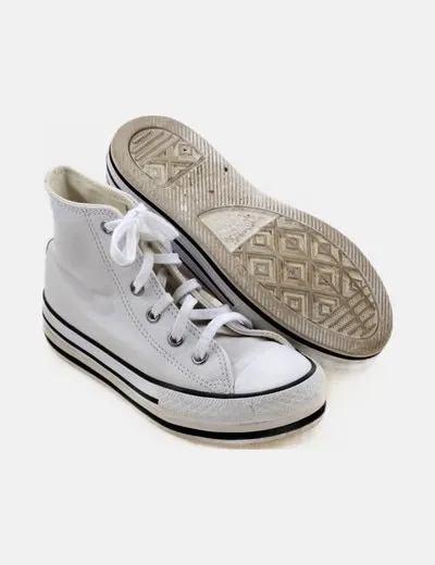Converse Zapatilla abotinada blanca