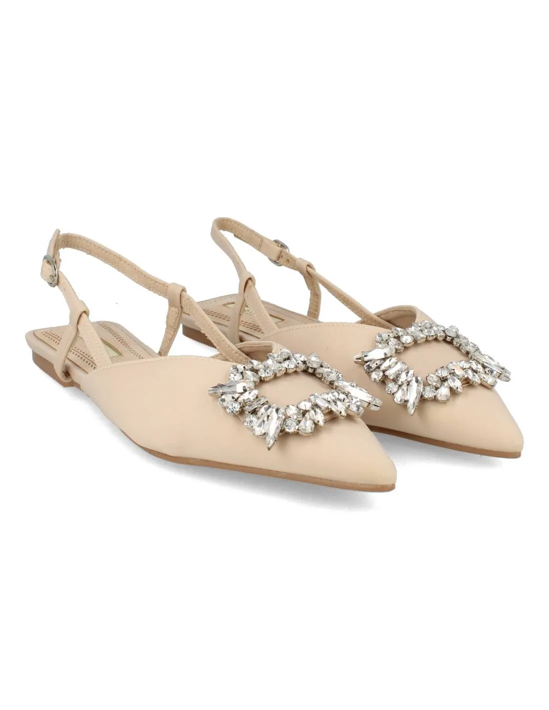 CORINA  SANDALIA PLANA JOYA BEIGE
