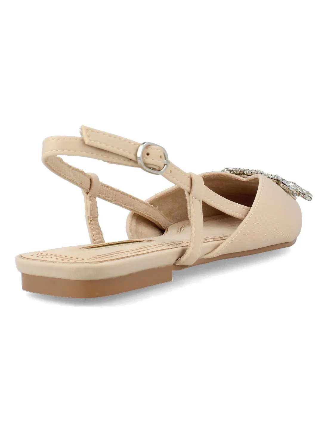 CORINA  SANDALIA PLANA JOYA BEIGE