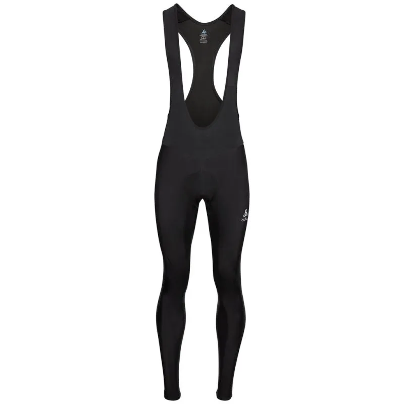 Culotte con tirantes para hombre Odlo Zeroweight Ceramiwarm (Negro)
