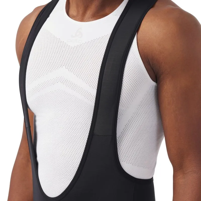 Culotte con tirantes para hombre Odlo Zeroweight Ceramiwarm (Negro)