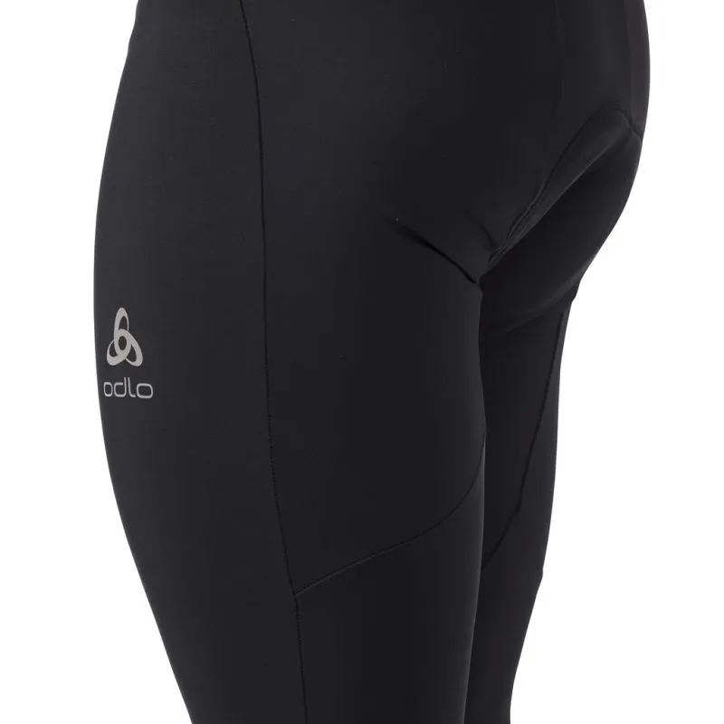 Culotte con tirantes para hombre Odlo Zeroweight Ceramiwarm (Negro)