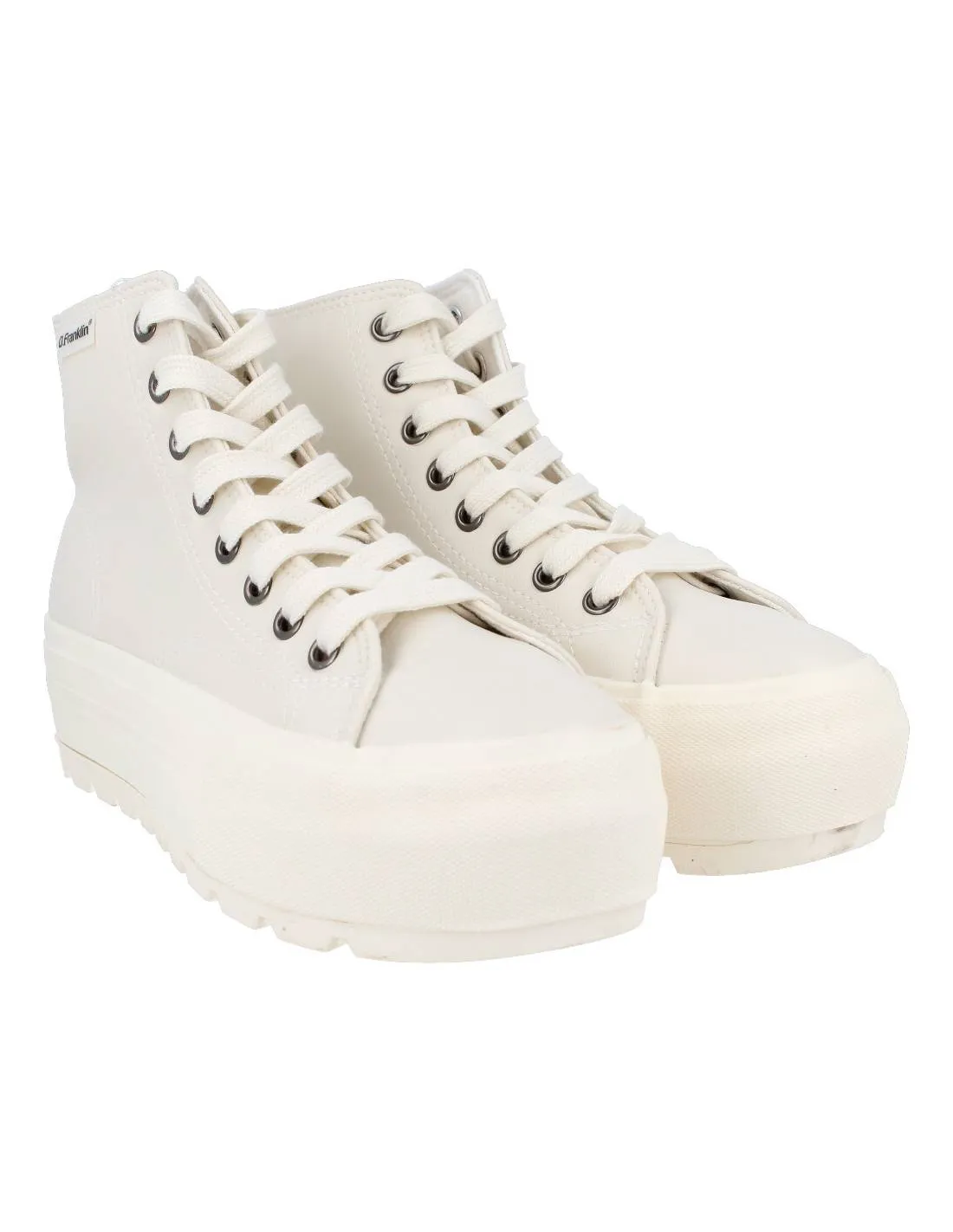 D. FRANKLIN  ZAPATILLA CASUAL PLATAFORMA NAPA BEIGE