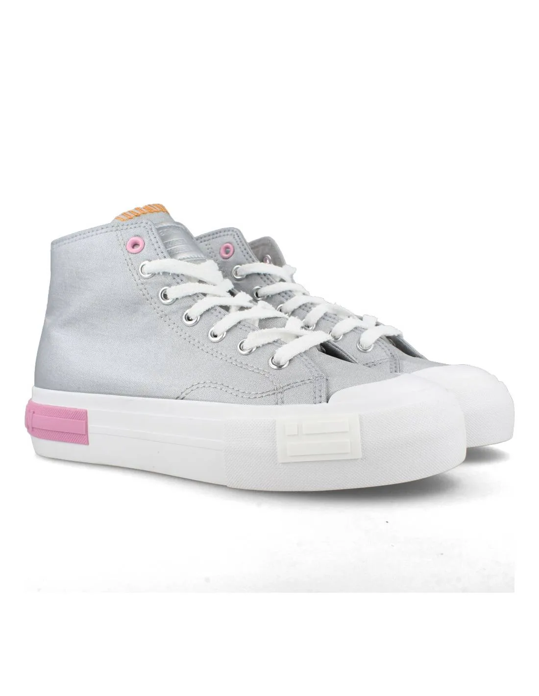D. FRANKLIN  ZAPATILLA CASUAL PLATAFORMA PLATA