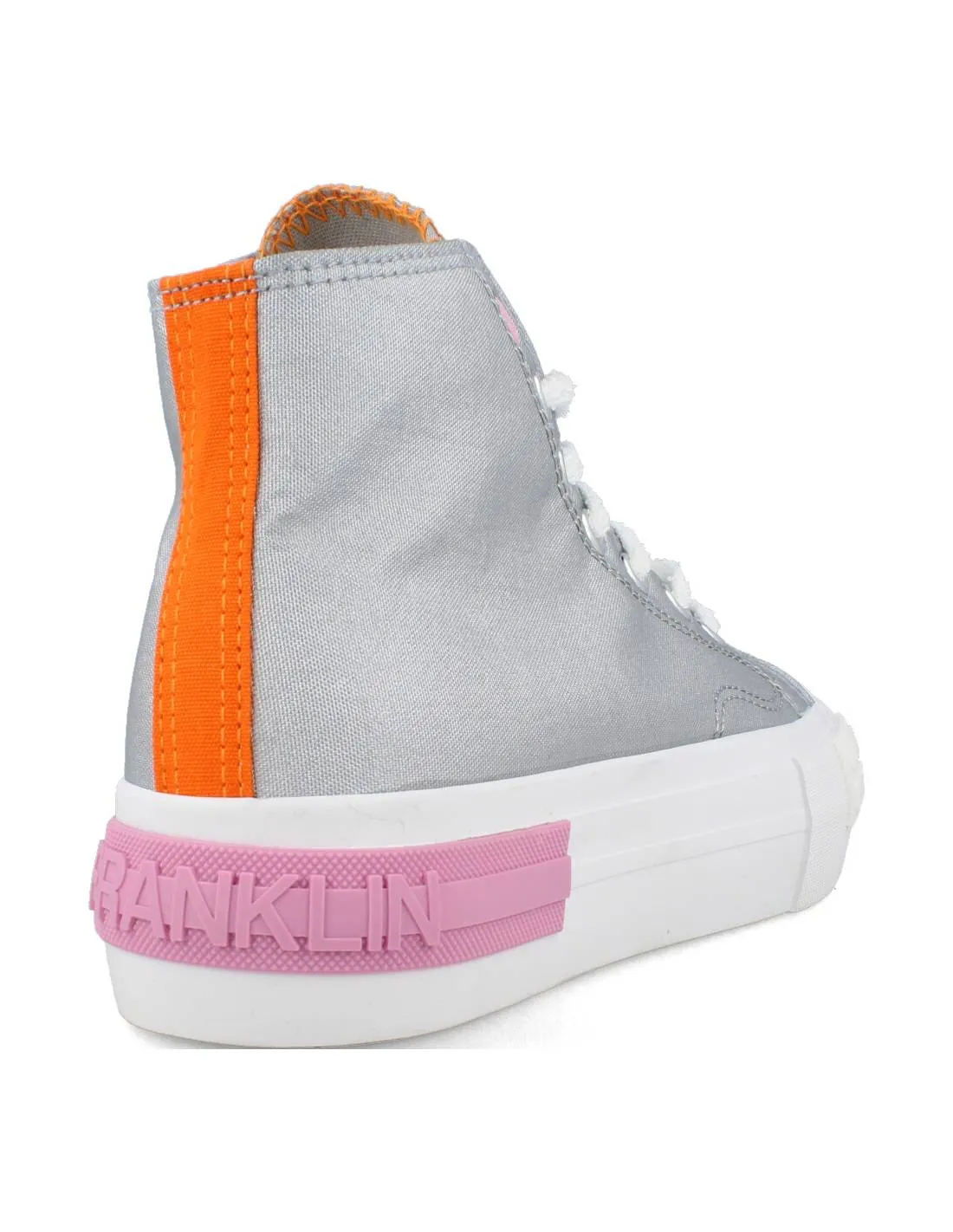 D. FRANKLIN  ZAPATILLA CASUAL PLATAFORMA PLATA