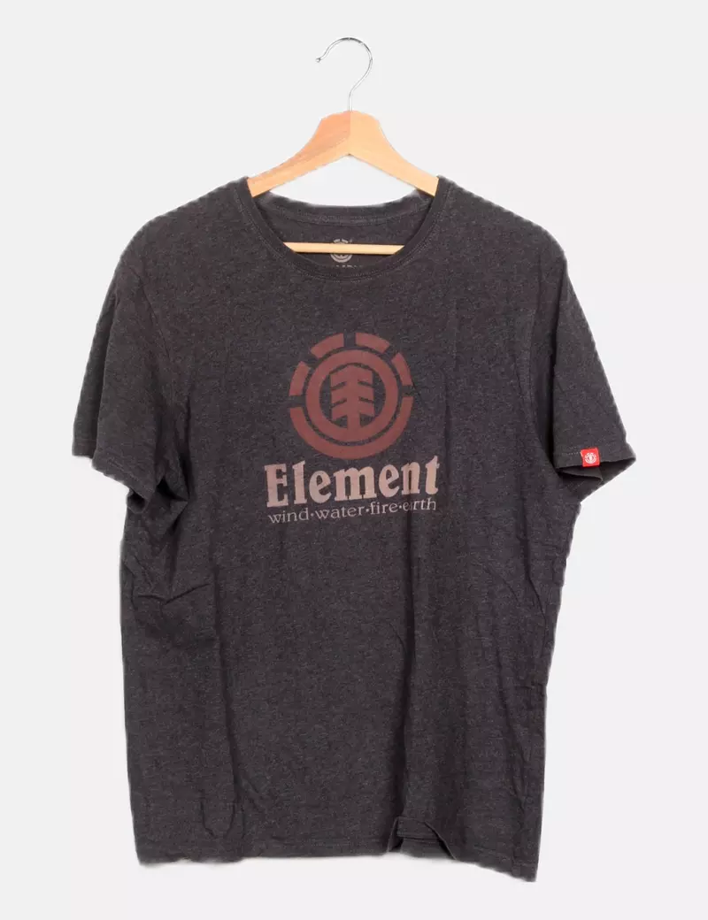 Element Camiseta gris estampado