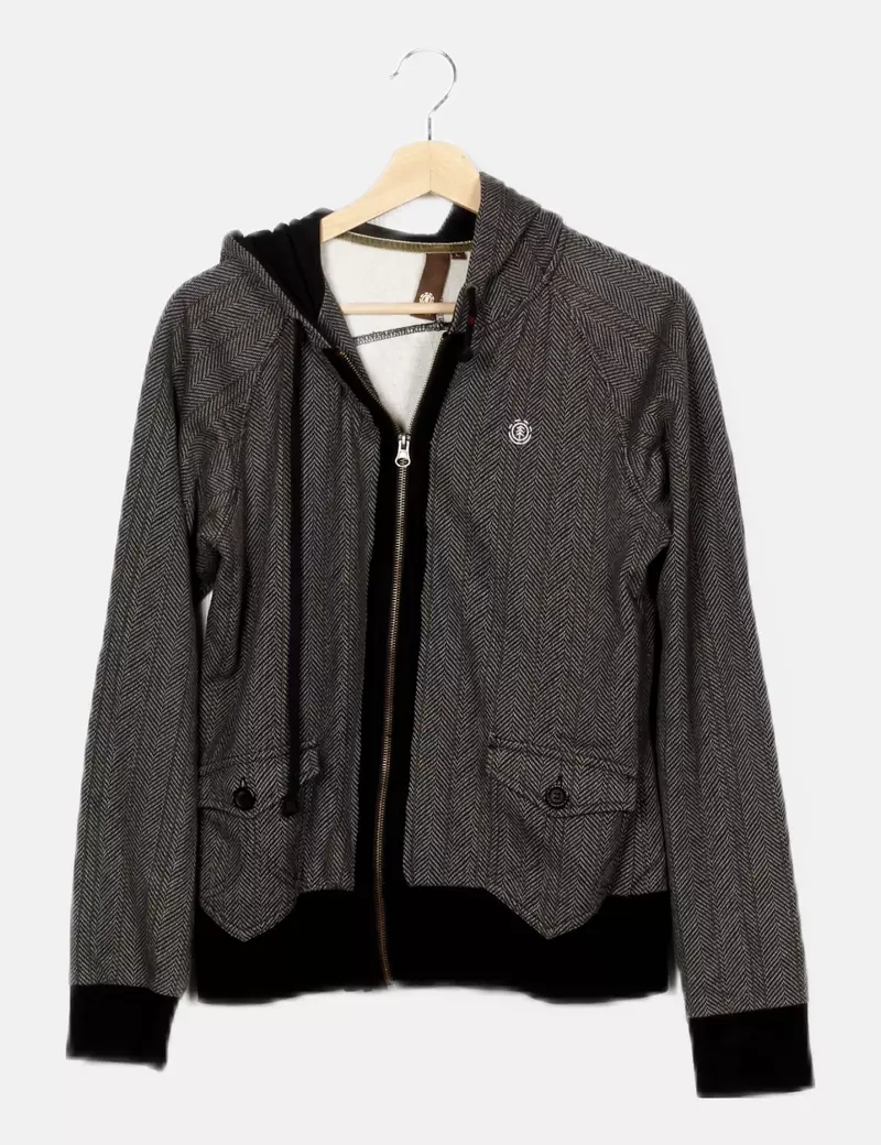 Element Sudadera bicolor estampada