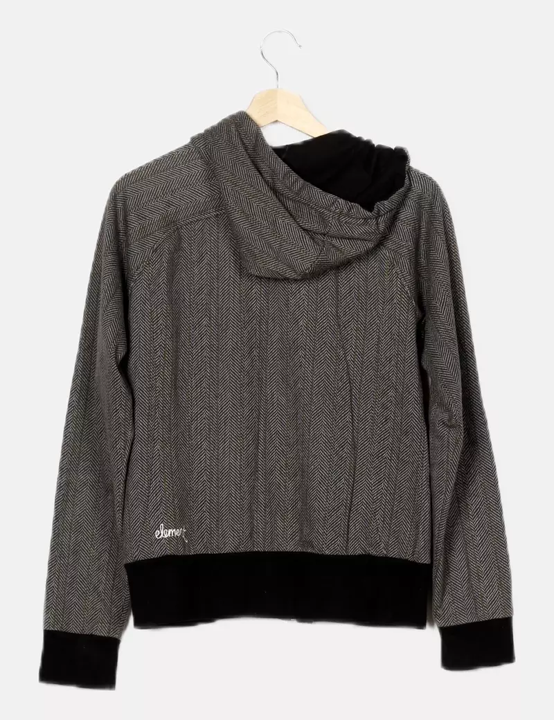 Element Sudadera bicolor estampada