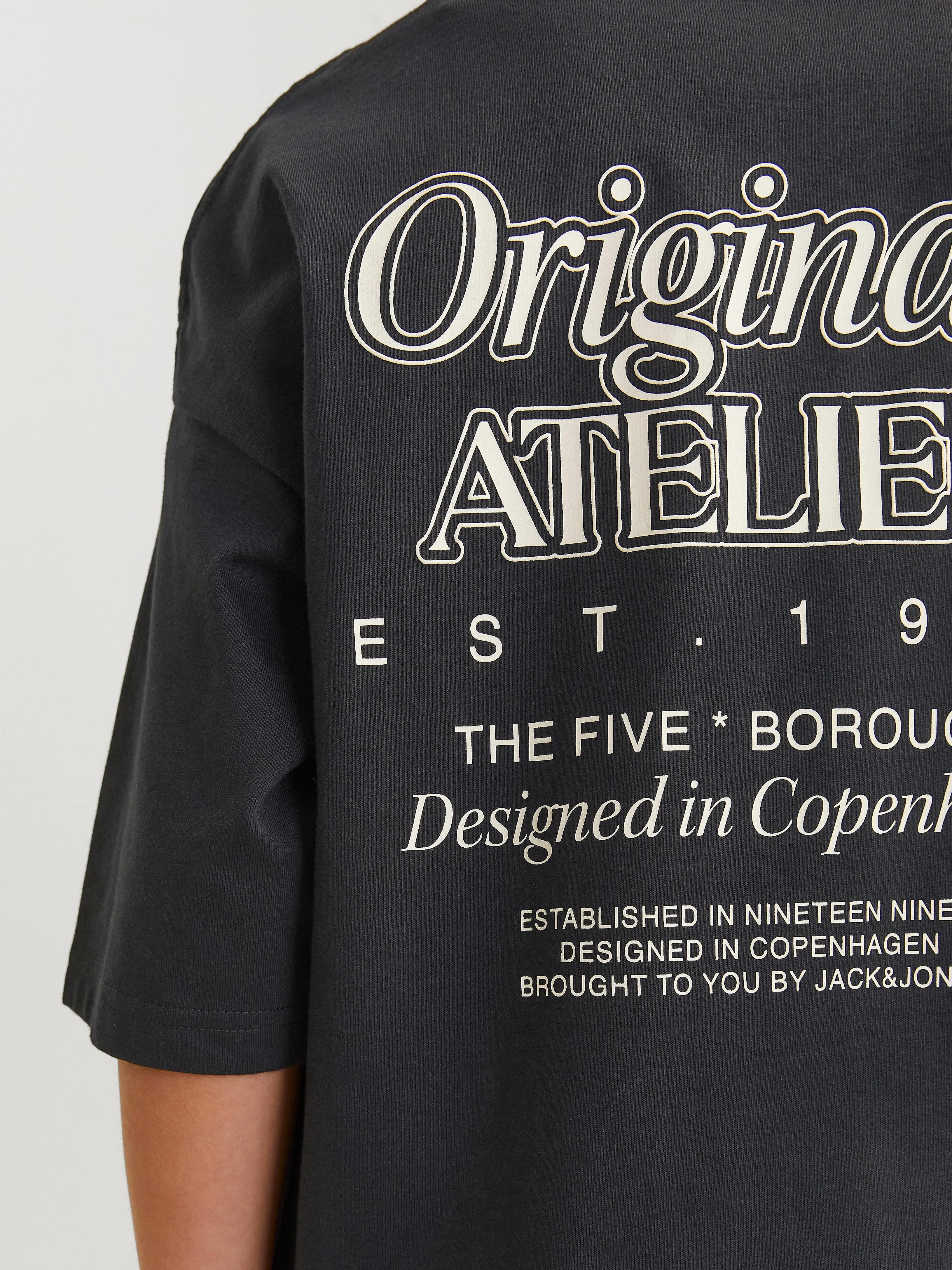 Estampado Camiseta Junior | Negro | Jack & Jones®