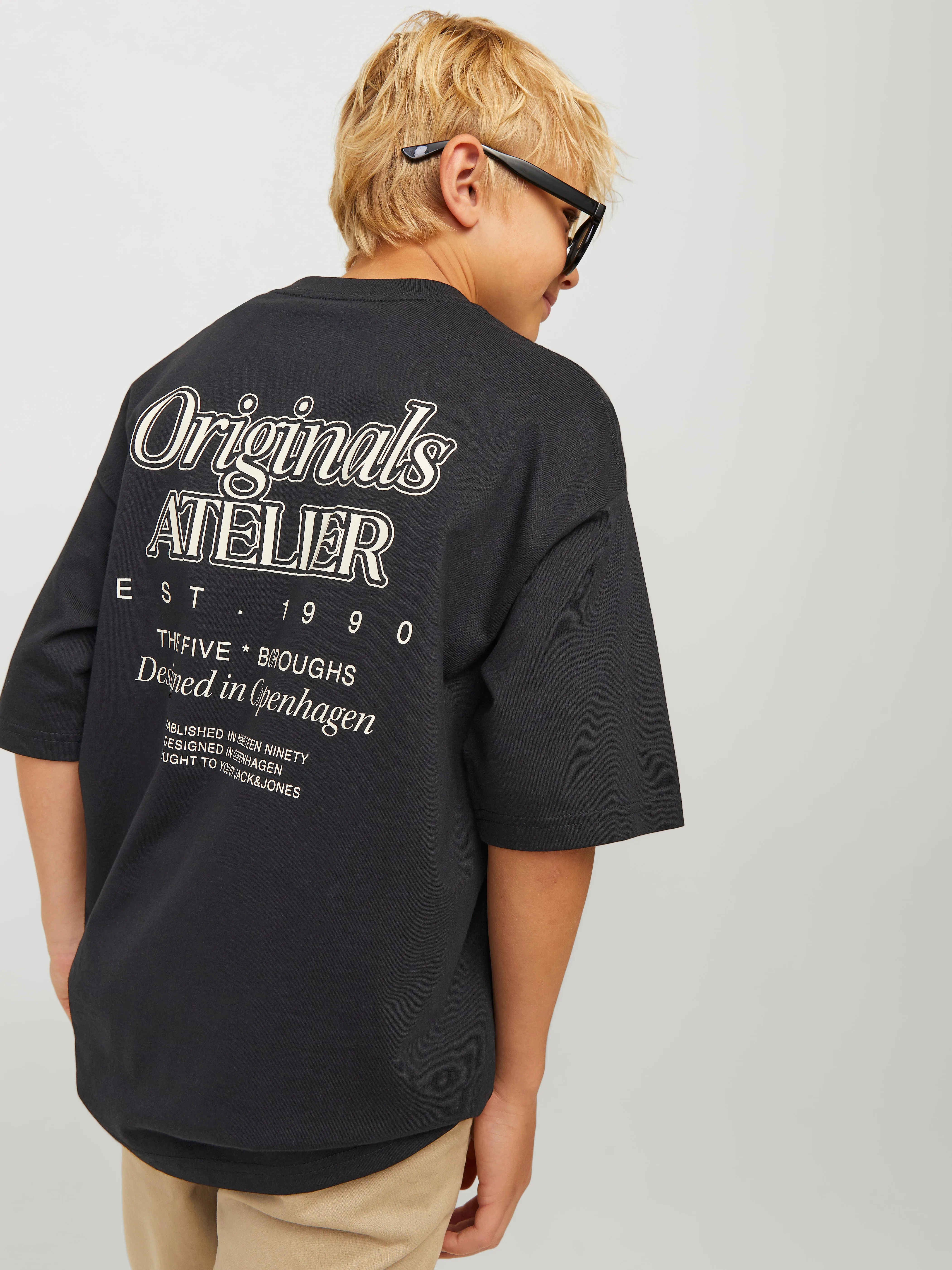 Estampado Camiseta Junior | Negro | Jack & Jones®